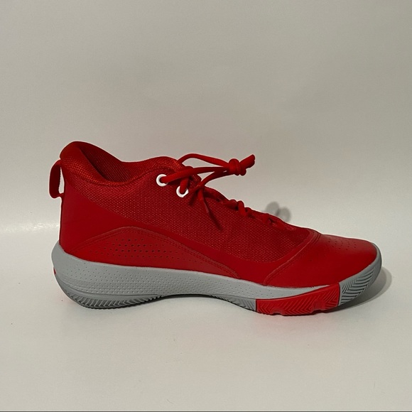 NEW Under Armour SC 3Zero IV UA 4 Basketball Shoes Red Grey Men’s Size 9 - Picture 8 of 8